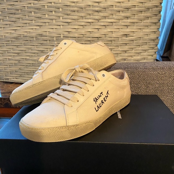 Preowned authentic Saint Laurent Sneakers 37.5W - Picture 11 of 16